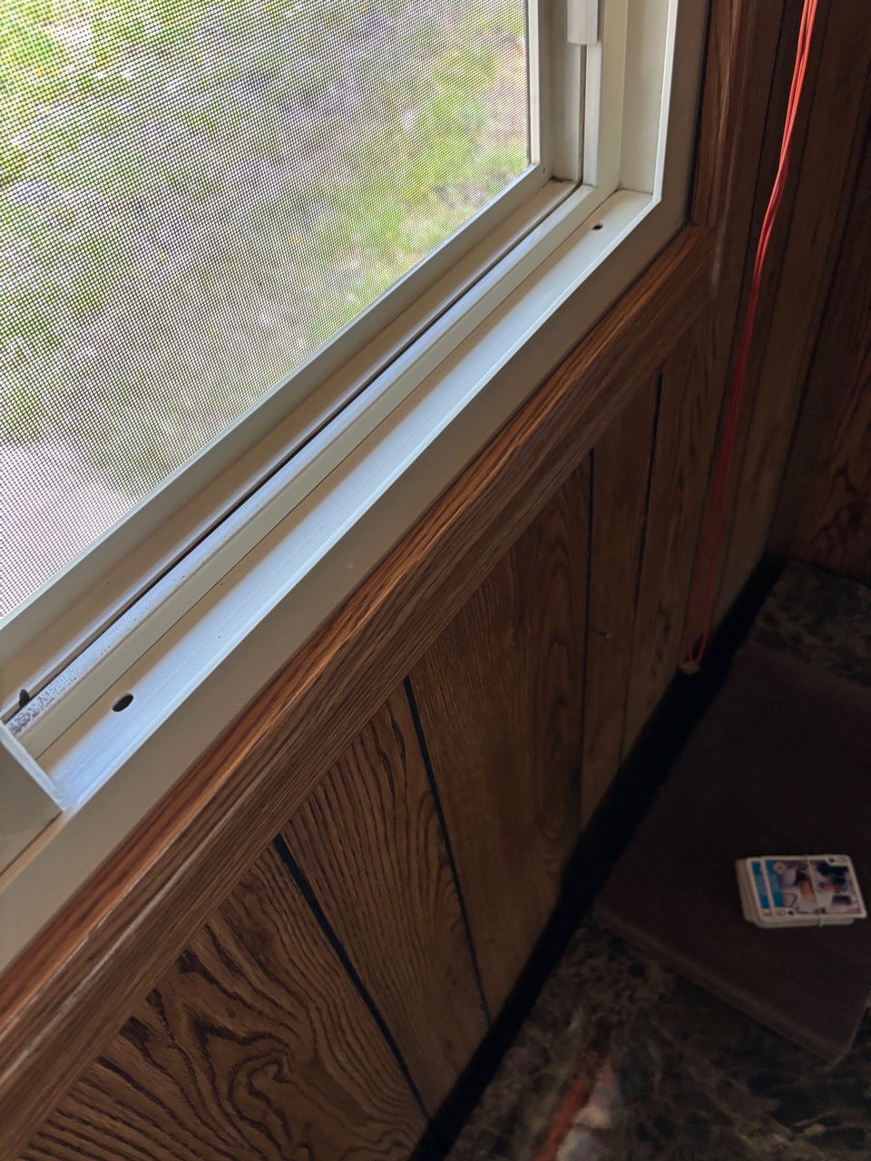 After: clean window sills