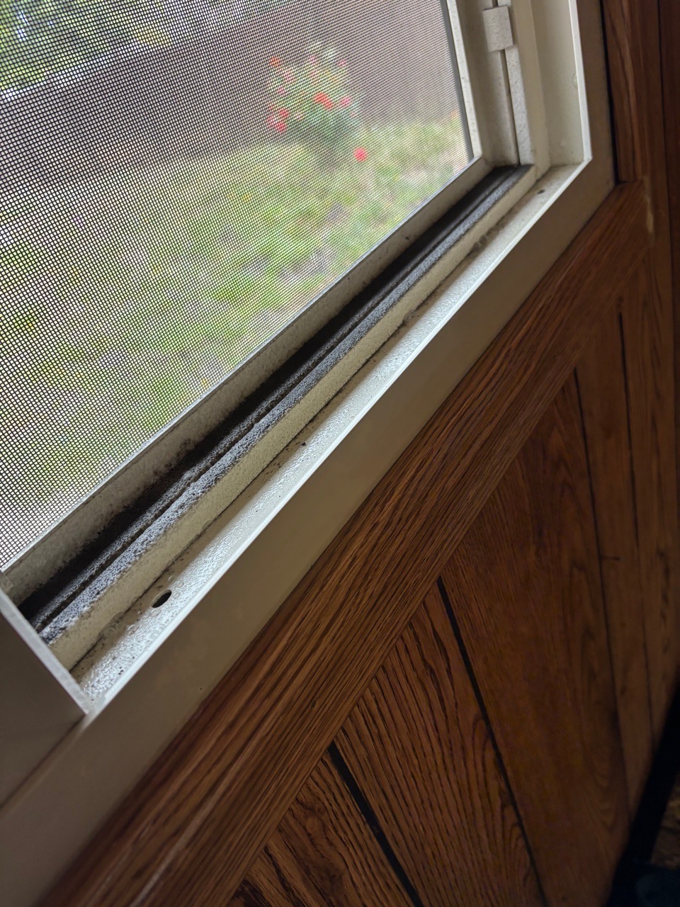 Before: dirty window sills