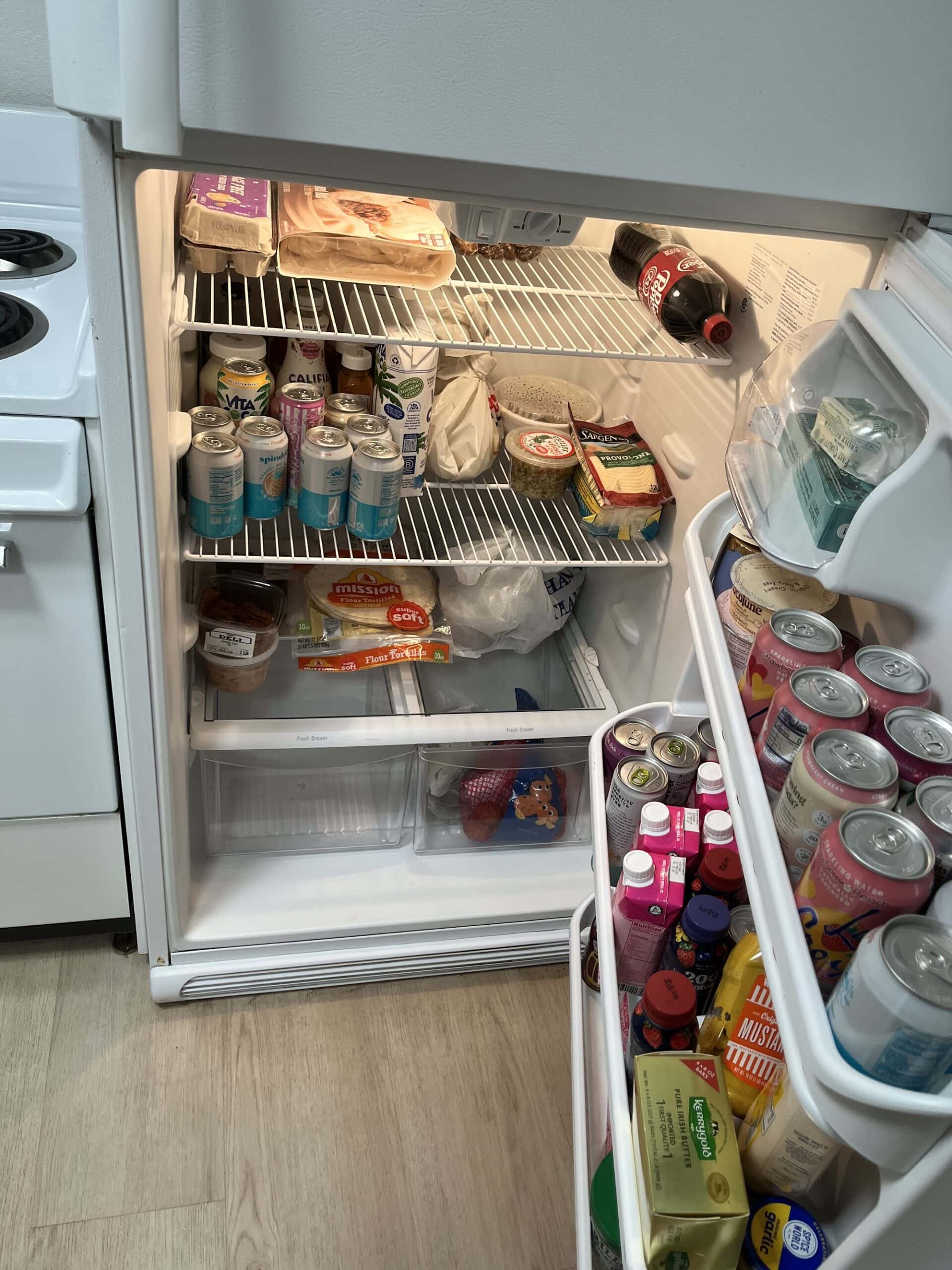 After: clean refrigerator
