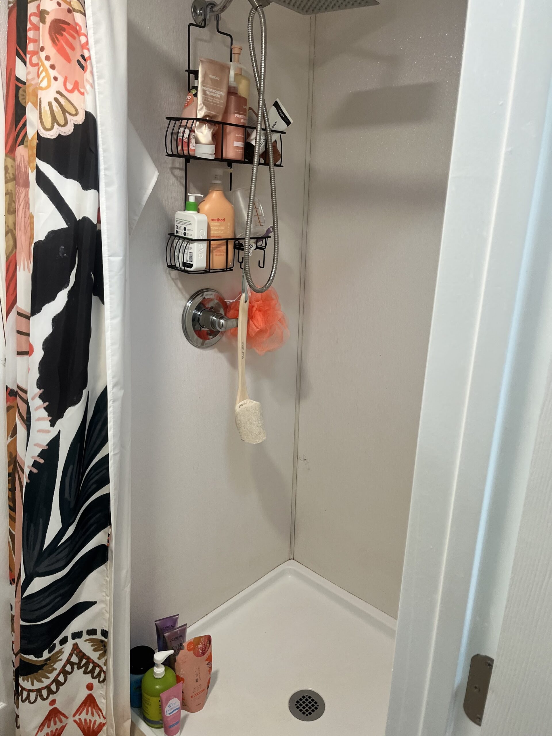 After: clean shower